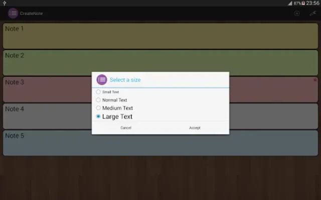 CreateNote android App screenshot 0