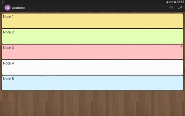 CreateNote android App screenshot 2